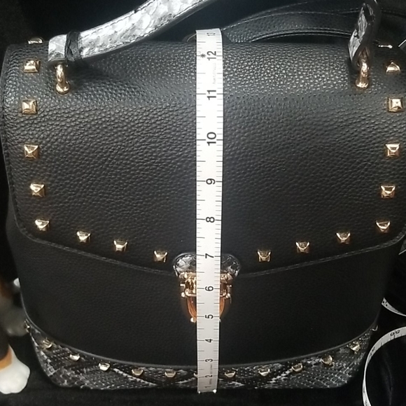 Deluxity Black Purse Tote,Backpack,Cross Body - Picture 11 of 11